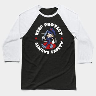 Police Mascot Baseball T-Shirt